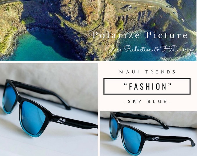 Maui Trendz “SKY BLUE” ROUND Polarized Sunglasses