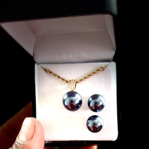 12mm Natural South Pacific Pearl Set