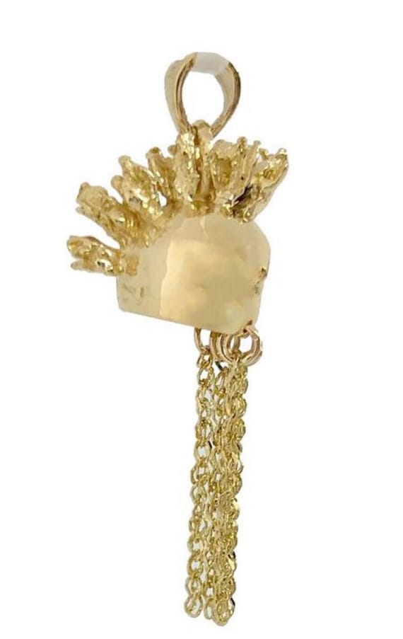 14k Gold Filled Hawaiian Ikaika Helmet Pendant Chain