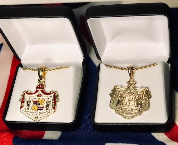 Pendant Set- 14k Hawaiian Coat of Arms - Both Included