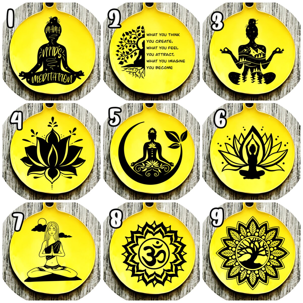Zen Keychain Personalzied Meditation Keychain With Name, Yoga Bag Charms,mental ...