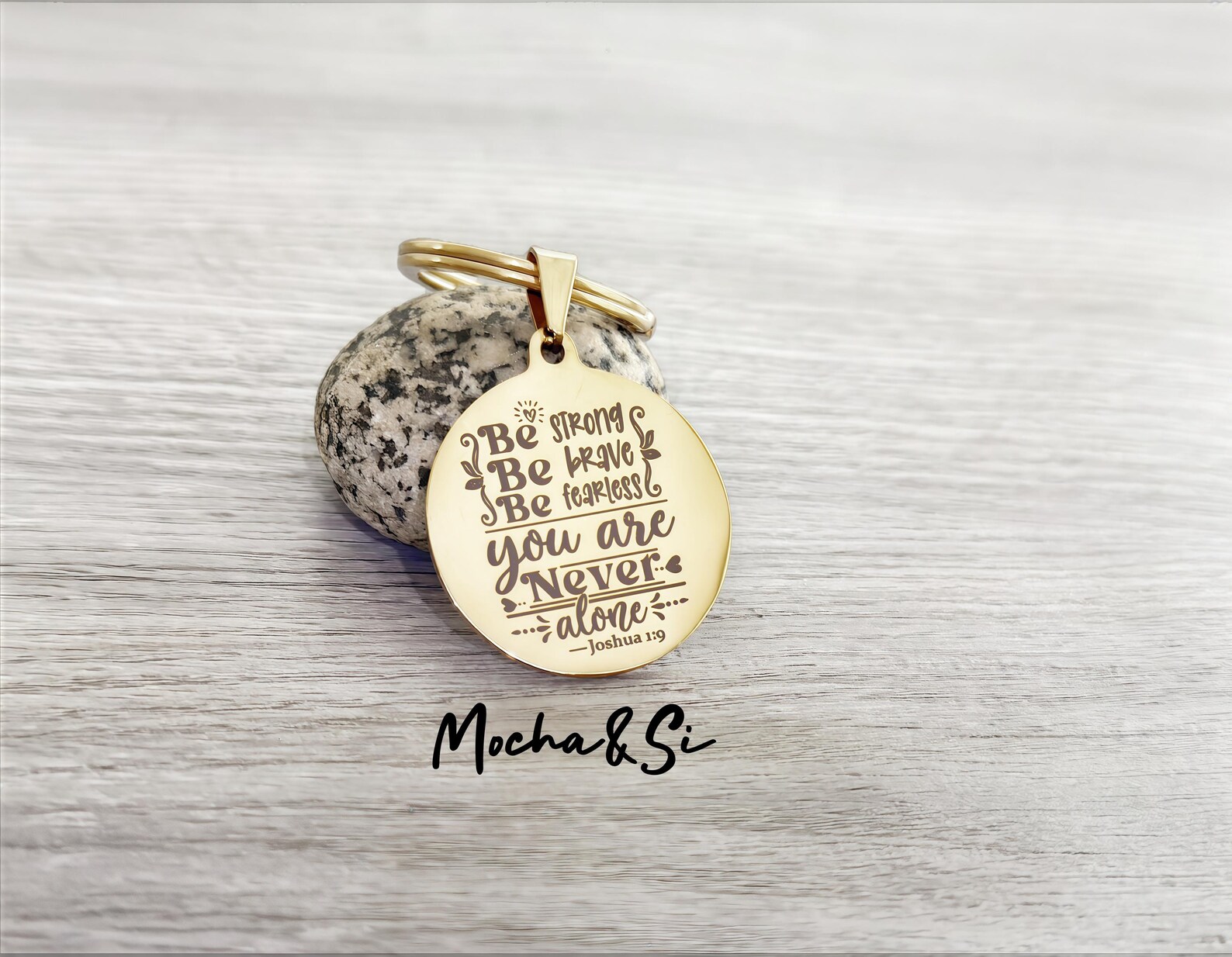 Custom Bible Verse Stainless Steel Keychain/christian Gift/scripture ...