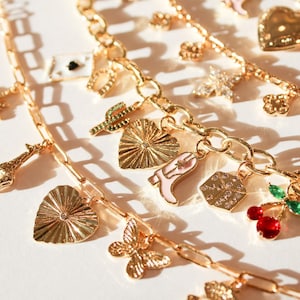 CLEARANCE Build your own custom Charm Bracelet | make your own charm bracelet | gold charm bracelet | create your own charm bracelet |