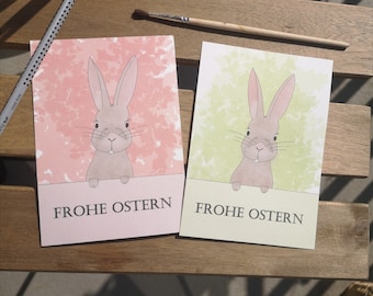 Postcard Happy Easter Easter Bunny | Easter Bunny Motif | for family and friends | The Other Otter Shop