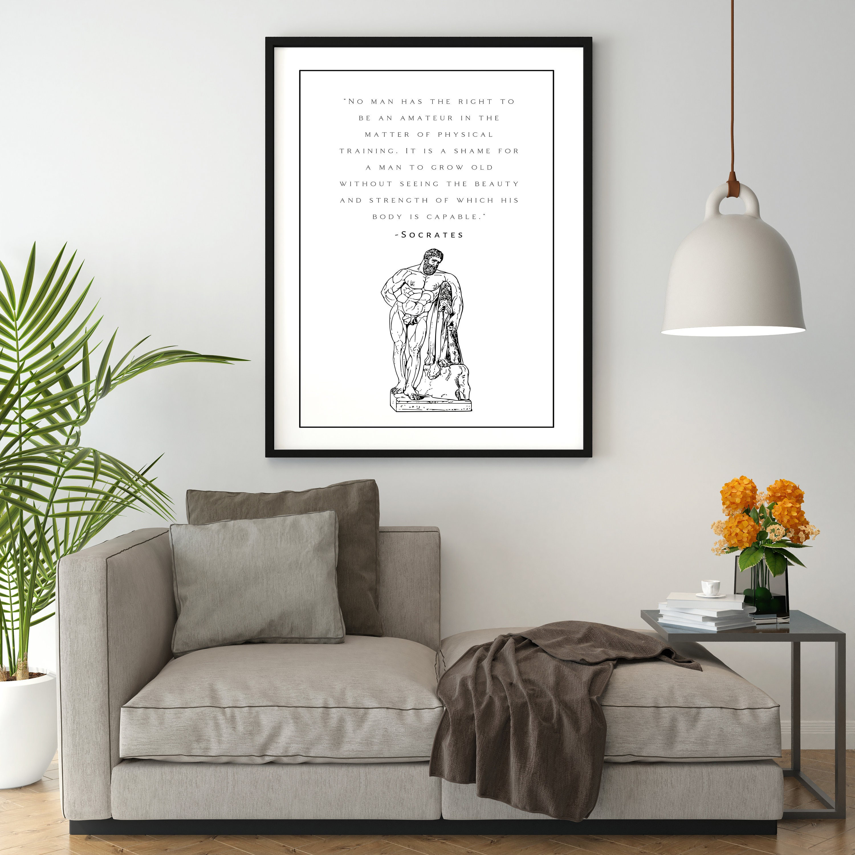 Socrates Poem Posters Motivational Quote Art Print Poetry pic