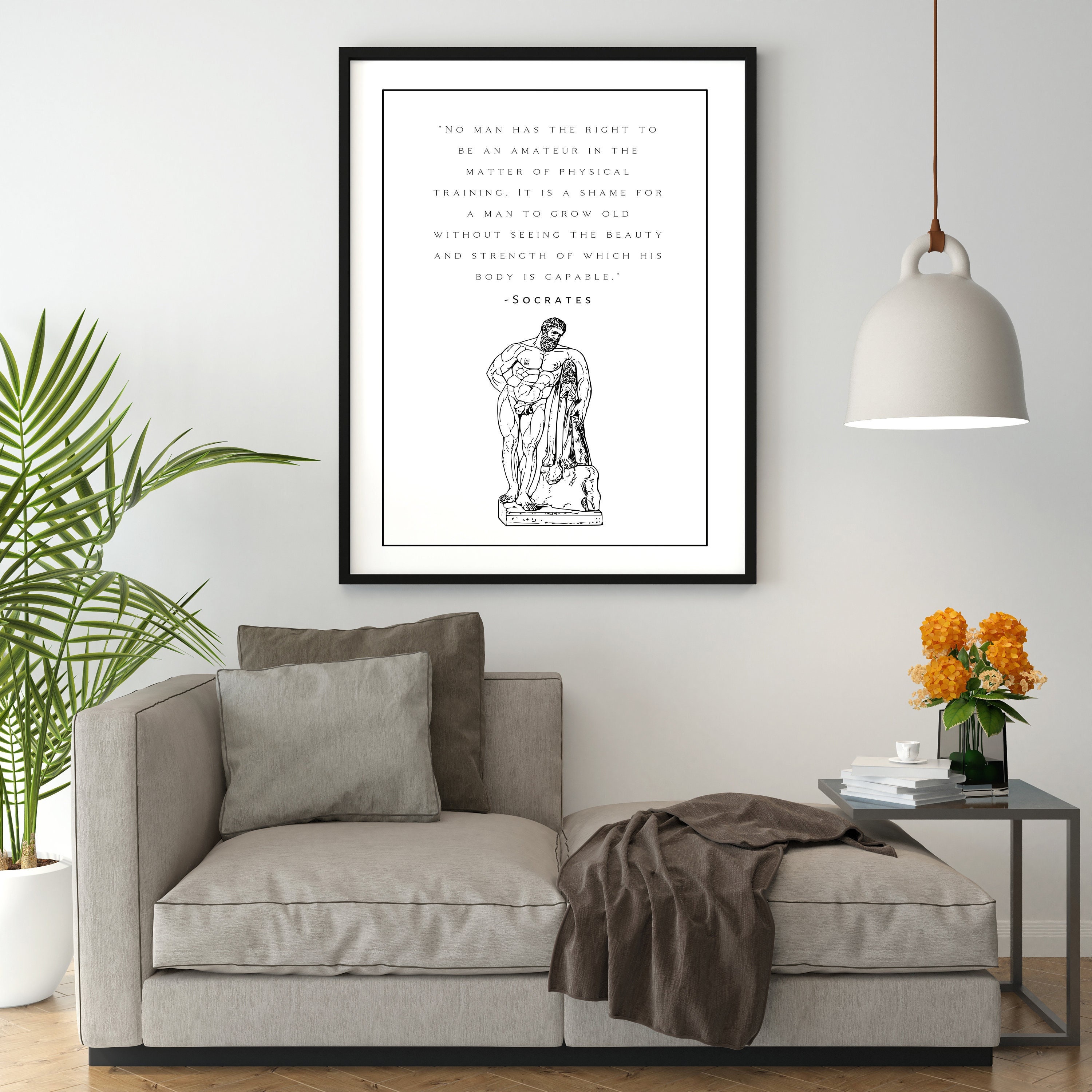 Socrates Poem Posters Motivational Quote Art Print Poetry