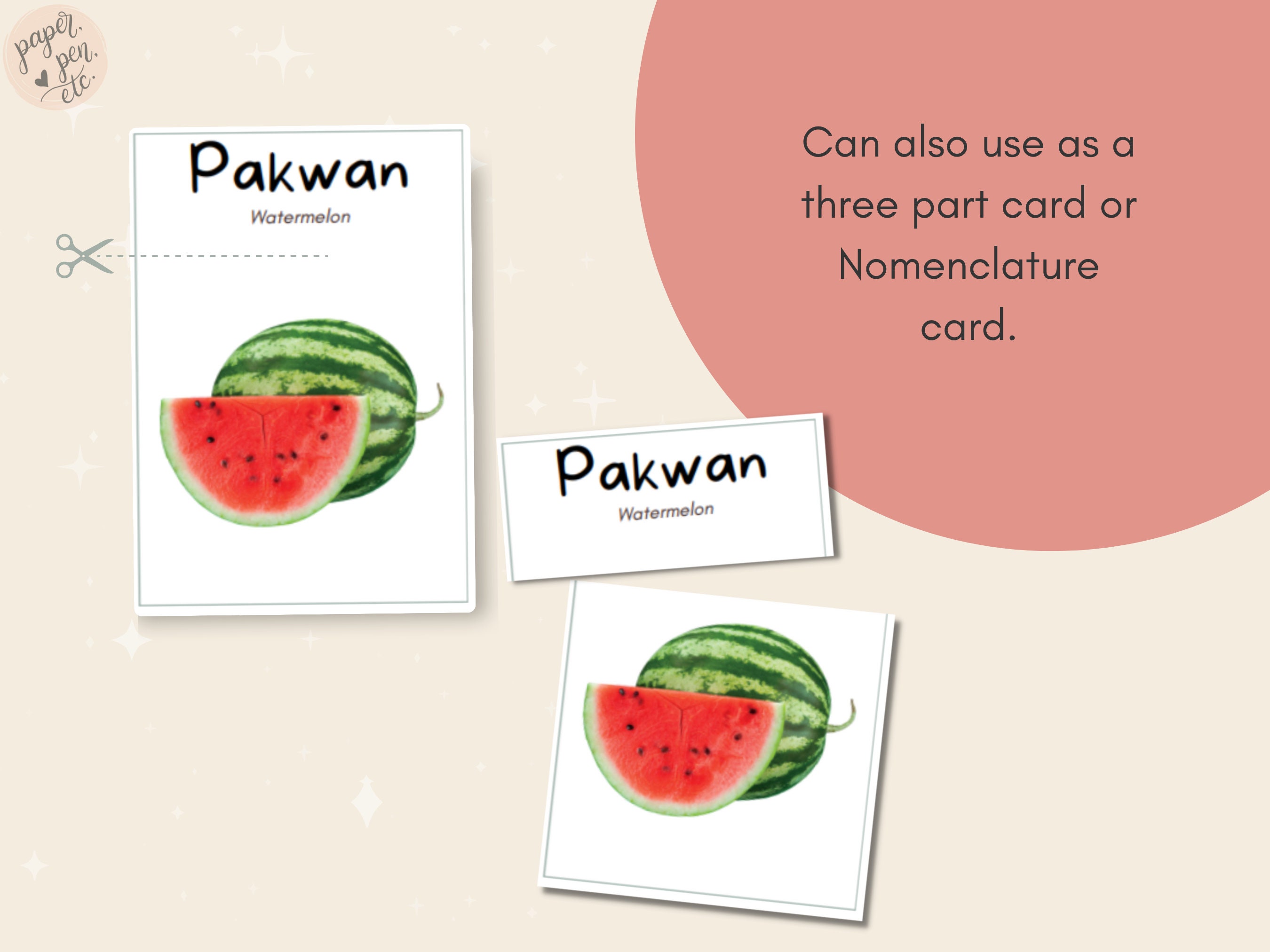 Fruits BISAYA Flash Cards With English Translation | Bilingual Cards ...