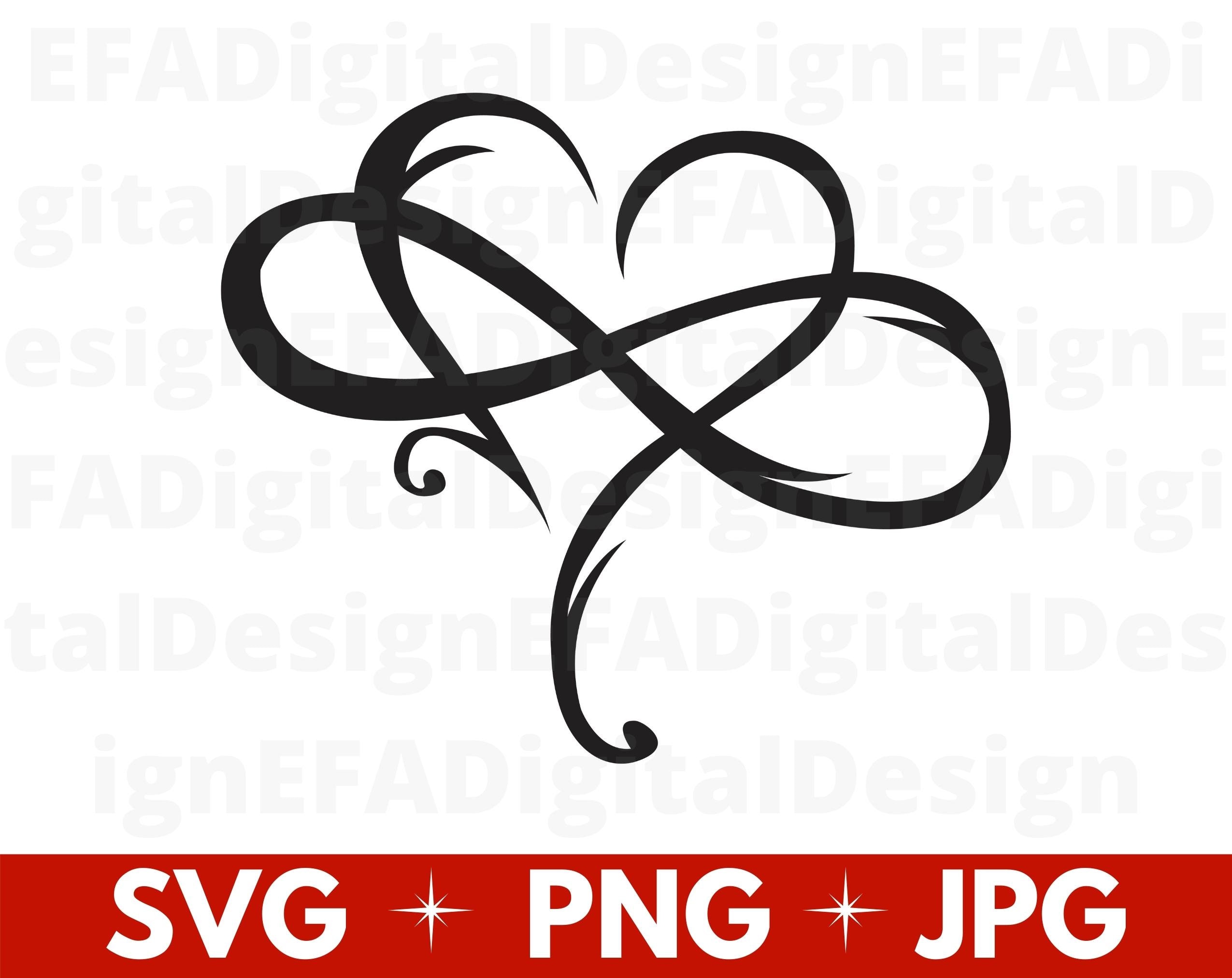 Infinity Heart SVG Cut File: Love Design (digital Download) - Etsy