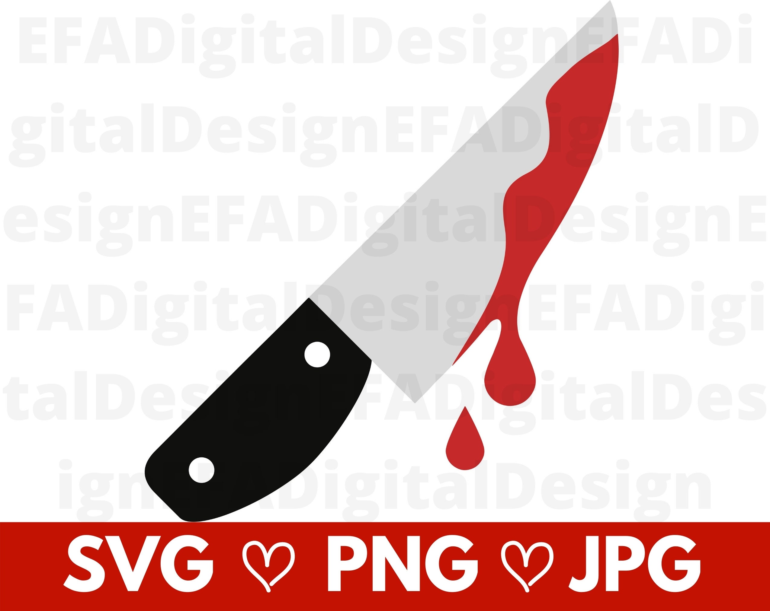 Knife With Blood Clipart Png