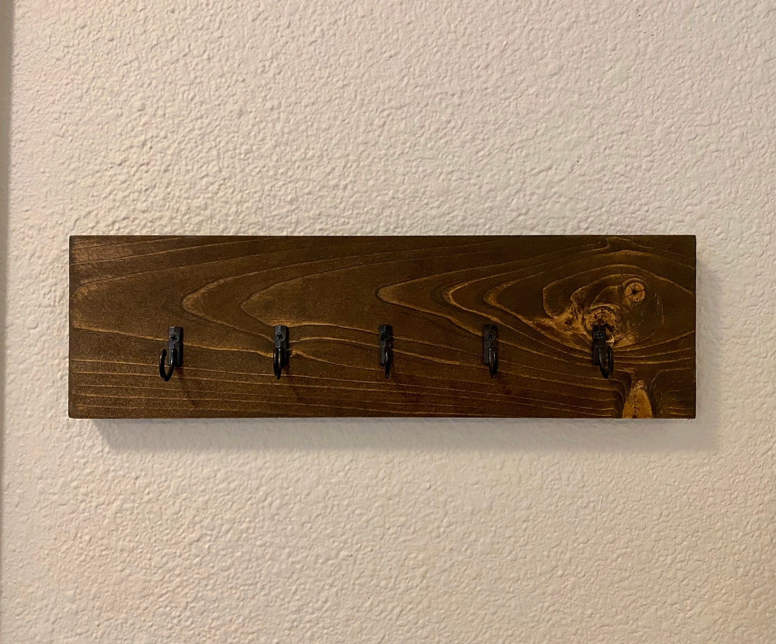 Handmade Rustic Wood Key Rack Etsy