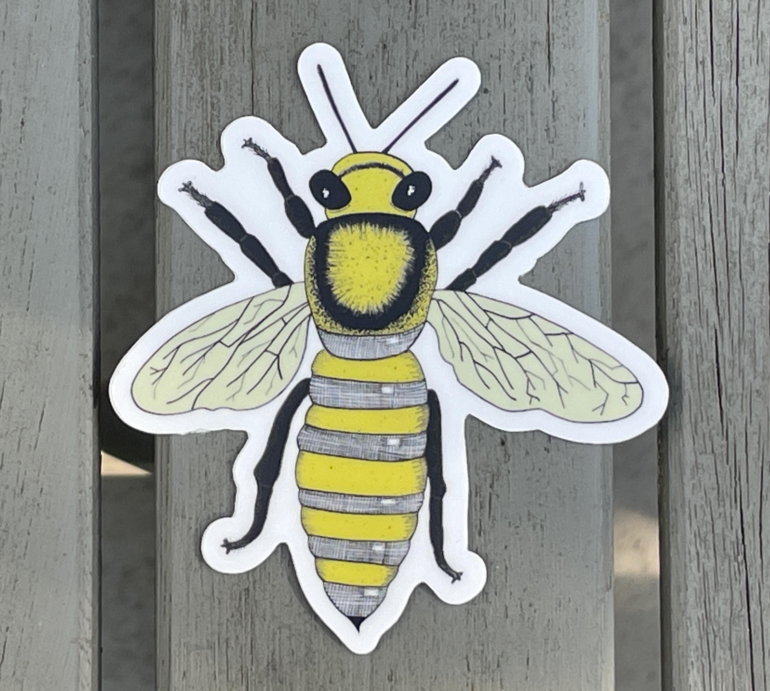 Bee Sticker - Weatherproof - Etsy