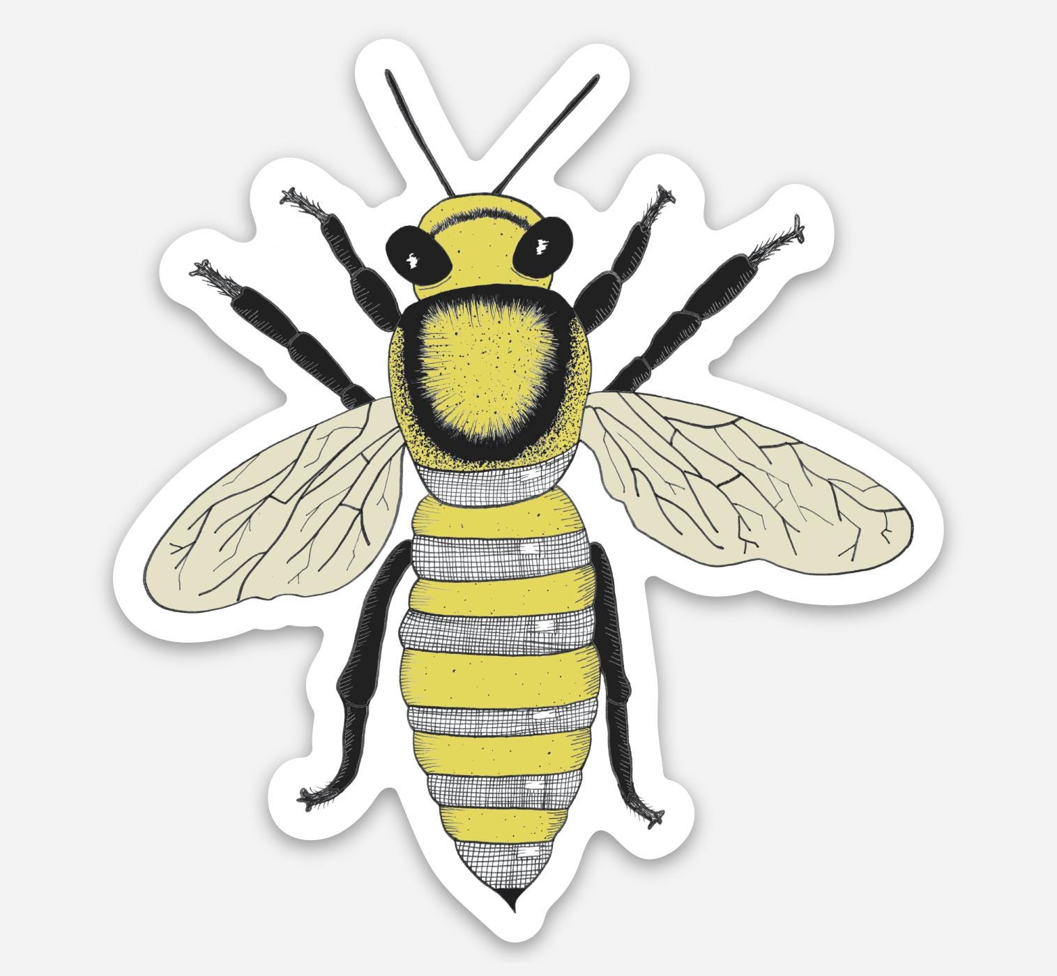 Bee Sticker - Weatherproof - Etsy