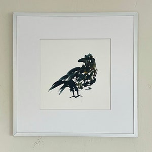 Raven Crow Watercolor Print