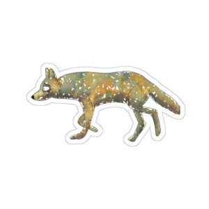 Coyote Sticker, Weatherproof