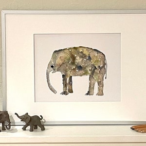 Elephant Watercolor Print