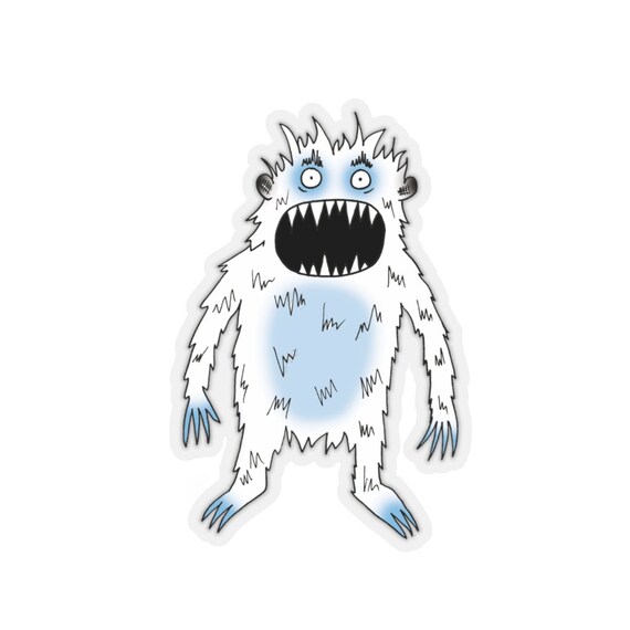 Yeti Abominable Snowman Sticker, Weatherproof