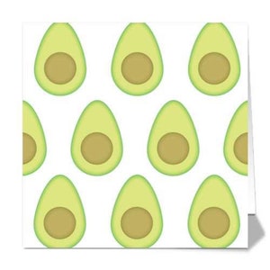 6 Avocado Greeting Cards - Set of 6 with Envelopes