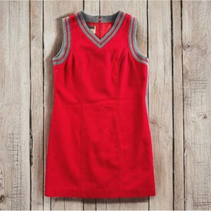 Abercrombie & Fitch Shirt Dress Women XS Vintage 90s Beatnik Hipster Mod GoGo