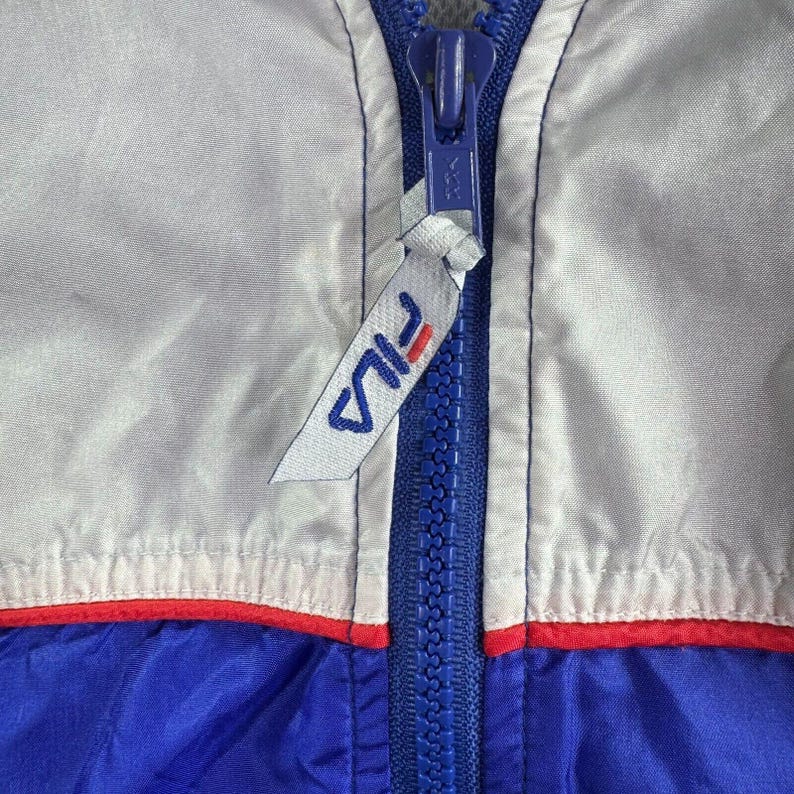 Fila Windbreaker Trench Jacket Womens Large Vintage Rare 80s Cinch Waist Hip-Hop image 10