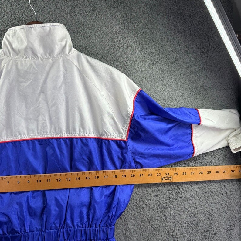 Fila Windbreaker Trench Jacket Womens Large Vintage Rare 80s Cinch Waist Hip-Hop image 5