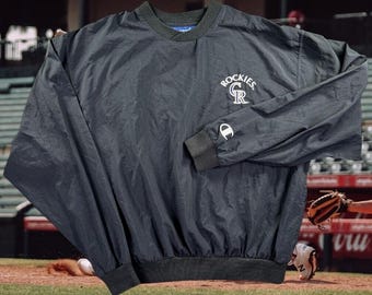 Colorado Rockies WarmUp-jas heren M Vintage Champion windjack MLB