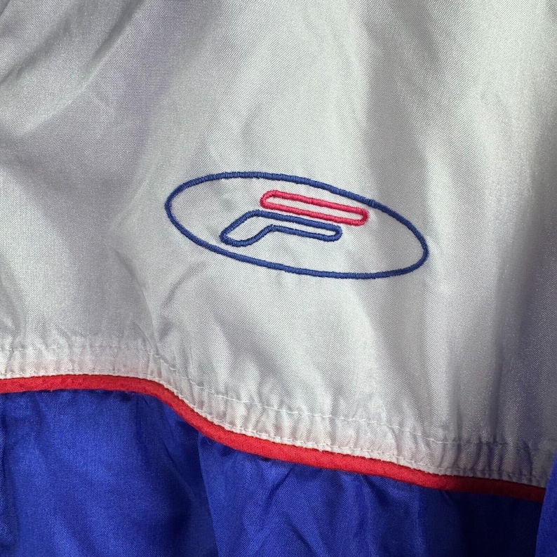 Fila Windbreaker Trench Jacket Womens Large Vintage Rare 80s Cinch Waist Hip-Hop image 9