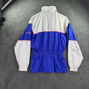 Fila Windbreaker Trench Jacket Womens Large Vintage Rare 80s Cinch Waist Hip-Hop image 3