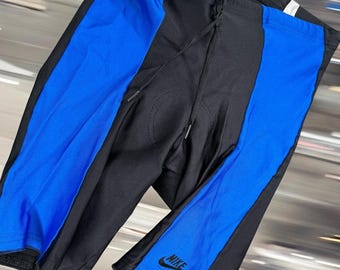 Vintage Nike Echelon Echelon-fietsbroek heren L zwart blauw gewatteerde fietsspandex, VS