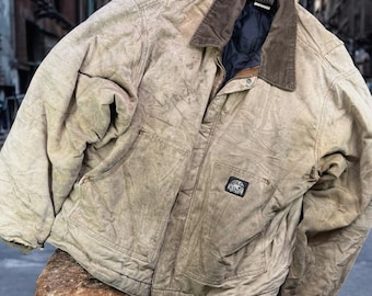 Vintage Polar King Jacket Men 52 Regular Duck Canvas Workwear Thrashed USA VTG