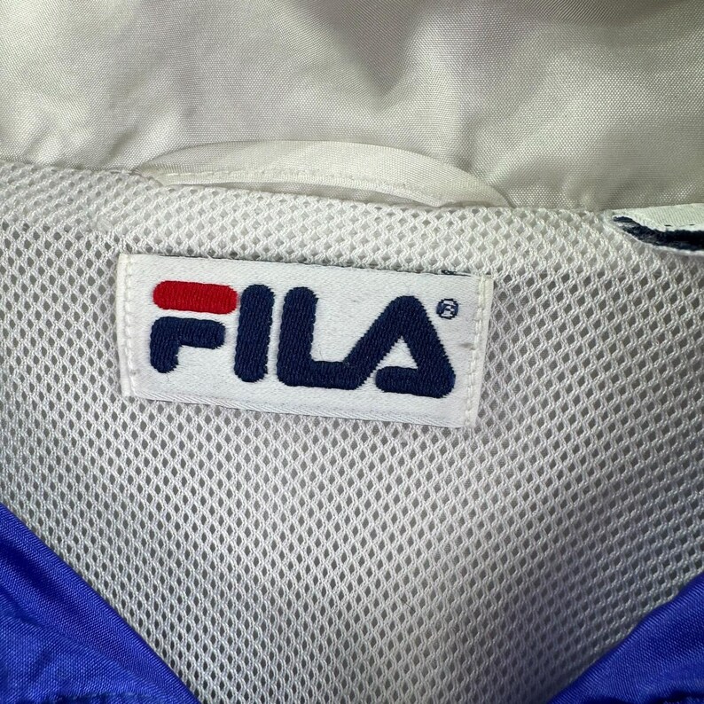 Fila Windbreaker Trench Jacket Womens Large Vintage Rare 80s Cinch Waist Hip-Hop image 8