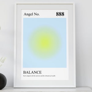 Impression nombre 888 : art mural Aura spirituelle (téléchargement numérique)