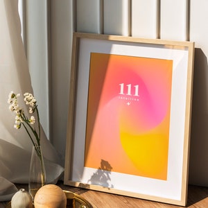 Affiche d&#39;aura 111 : affirmation de l&#39;intuition (téléchargement numérique)