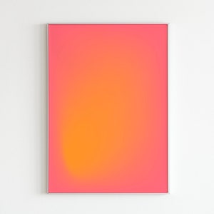 Abstract Aura Gradient Art Print: Colorful Affirmation Wall Decor (Digital Download)
