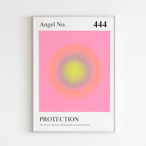 Engel-Zahl 444 - Print: Spirituelle Aura-Kunst (Digitaler Download)
