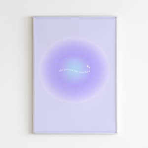 Aura Poster: Minimalist Y2K Room Decor (Digital Download)