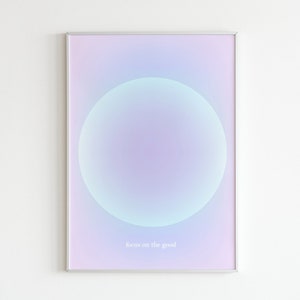Póster de aura - Imprimible, Póster de aura, Arte mural espiritual, Citas sobre el aura, Impresión con degradado, Arte mural de afirmaciones, DESCARGA DIGITAL