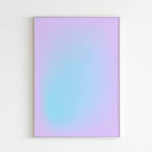 Colorful Aura Gradient Art Print: Minimalist Home Decor (Digital Download)