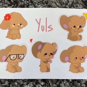 Autocollants en vinyle Yuls Bear