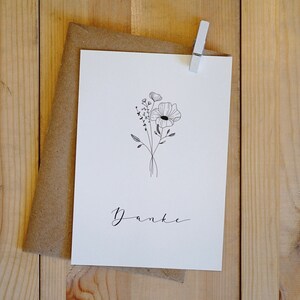 Postkarte: Danke
