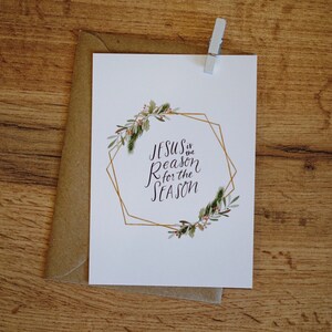 Weihnachtskarte: Jesus is the reason