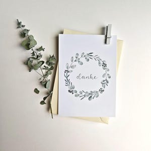Postkarte: Danke