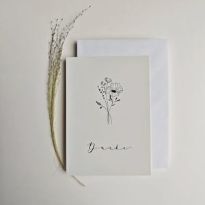 Postkarte: Danke