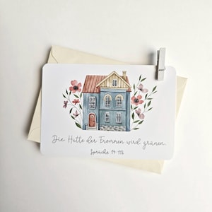 Christliche Postkarte: Die Hütte der Frommen