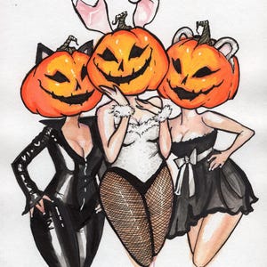 Böses Halloween - Kunstdruck