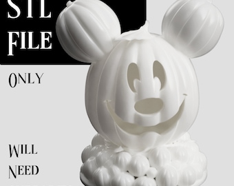 Mouse-O-Lantern | Plik STL do druku 3D | Pasuje do podgrzewacza na baterie o średnicy 2 cali