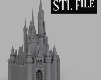 Magic Castle STL Datei BEINHALTET JETZT Split up Modell für größere Größen