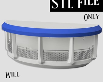 Półka ekspozycyjna People Mover | Plik STL | Podzielona na wiele części