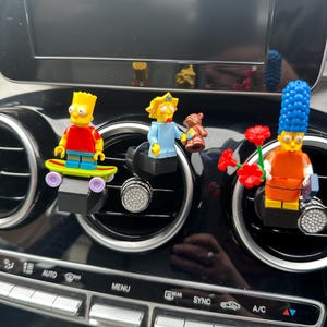 Homer Car Air Freshener Clip on Vent Mini Figure Fragrance Gift Cartoon comics accessories