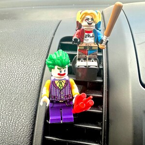 The Joker & Harlequin Car Air Freshener Clip on Vent Mini Figure Fragrance Gift Cartoon DC  accessories