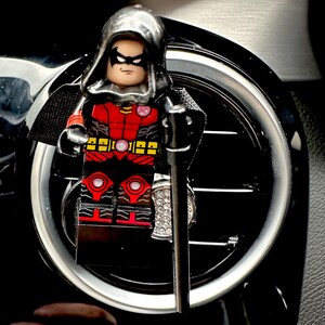 Bat comics Car Air Freshener gift Clip on Vent Mini Man Robin Figure Fragrance Cartoon accessories